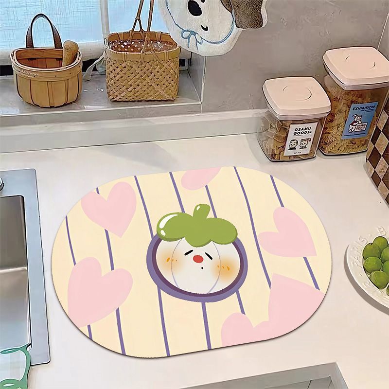 Playful Banana-Themed Kitchen Mat