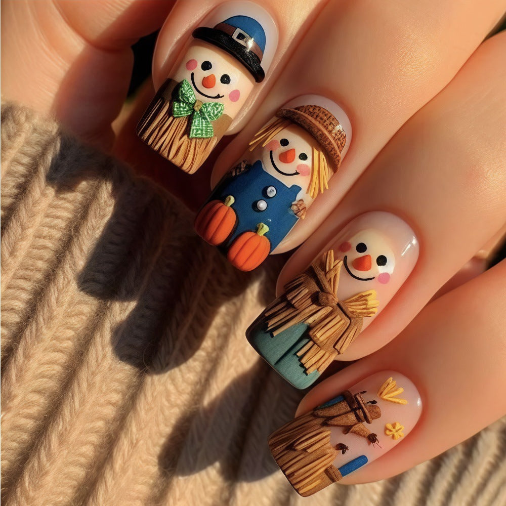 Creative Art Nails in Festive Autumn Design Kalsten