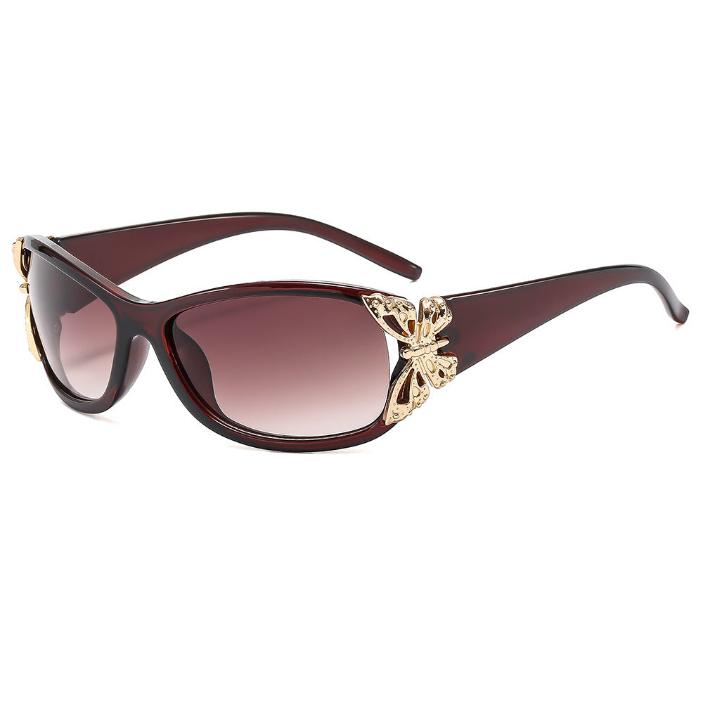 Fashion-Forward Butterfly-Embellished Sunglasses Kalsten