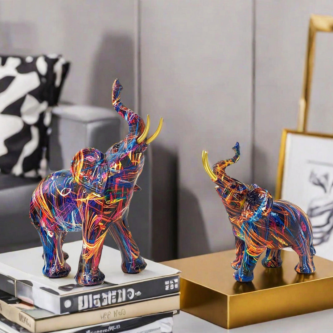 Artistically designed elephant figure Kalsten