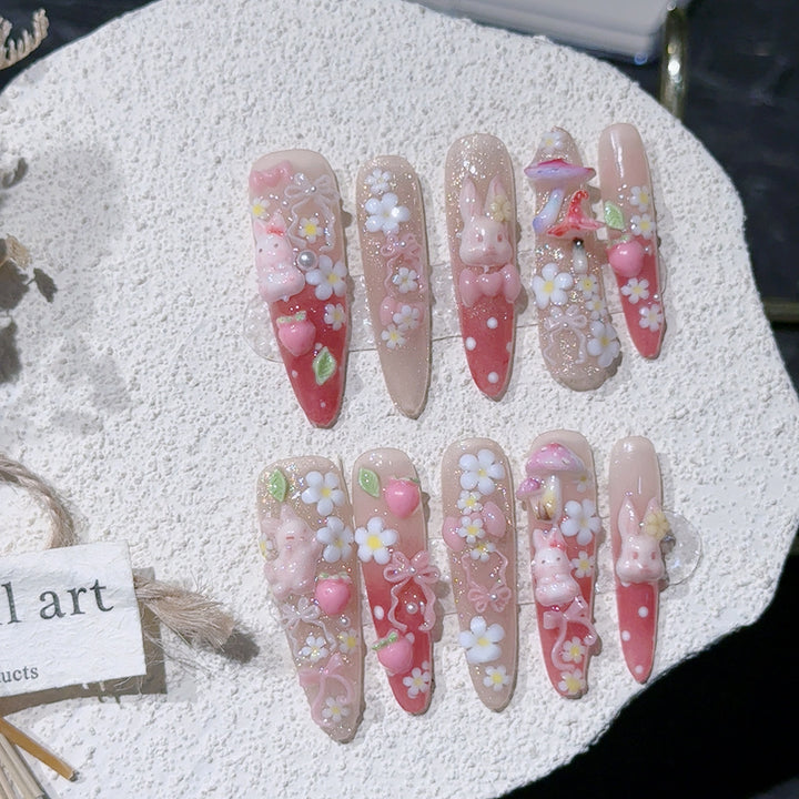 Whimsical Themed Acrylic Nail Art Set