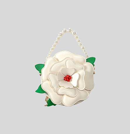Floral-Themed Decorative Handbag