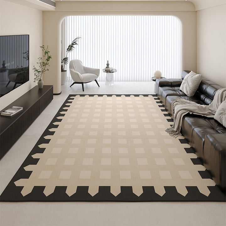Contemporary Piano Key Design Area Rug