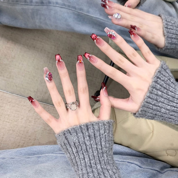 Decorative Luxury Press-On Nail Set Kalsten