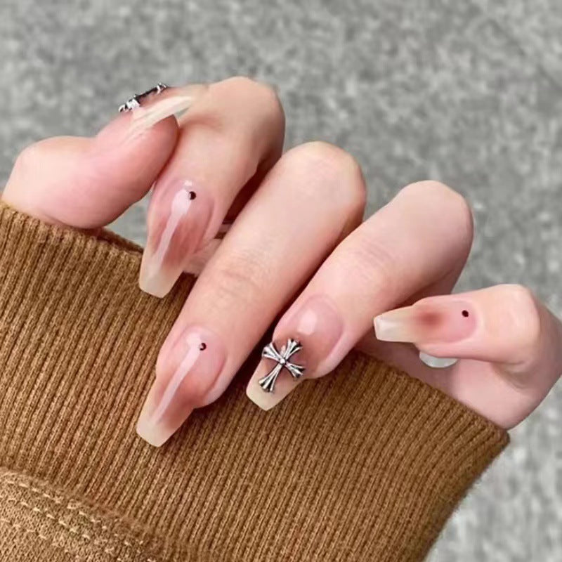 Artificial nail set with glamorous 3D decorations Kalsten