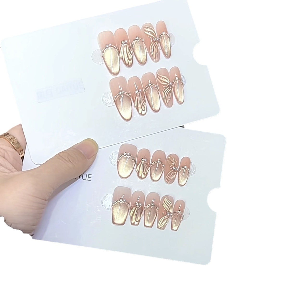 Luxurious Decorative Press-On Nail Set Kalsten