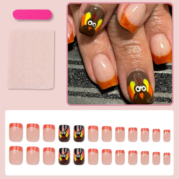 Artificial Nail Set with Festive Designs Kalsten