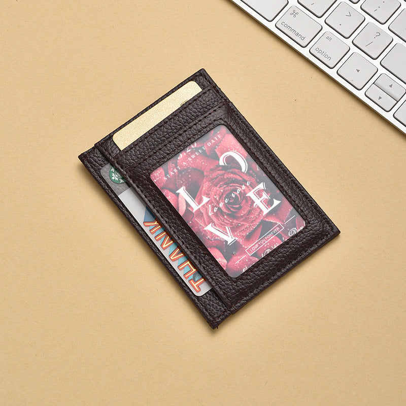 Premium Textured Leather Card Holder Kalsten