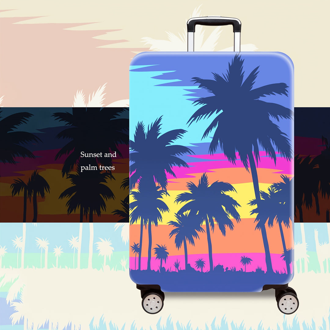 Women's hard-shell suitcase with extraordinary beach motif Kalsten