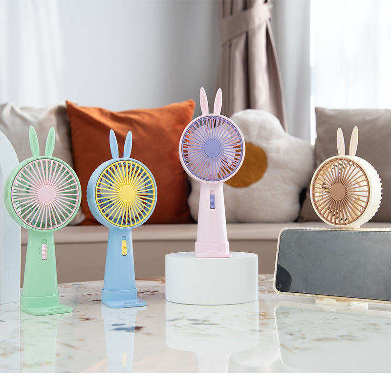 Creative Rabbit Ears Handheld Fan Kalsten