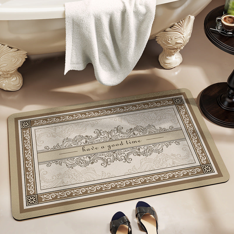Floral Inspirational Bath Mat