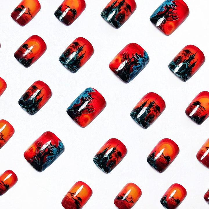 Artistic Halloween Nail Art Kalsten
