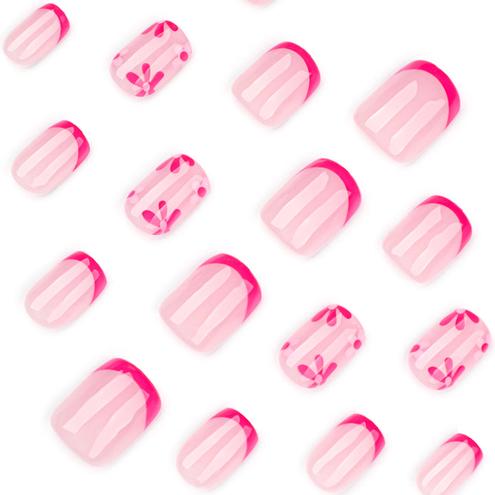 Artful Nail Extensions with Blooming Design Kalsten