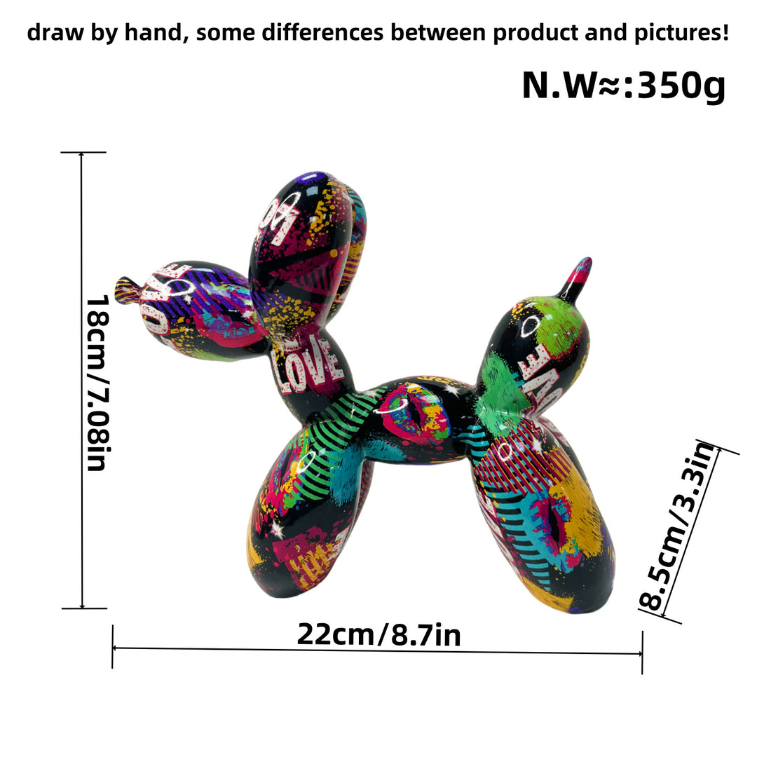 Colorful Balloon Dog Sculpture Kalsten