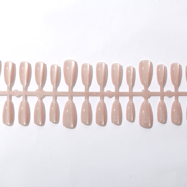 Elegant Press-On Nail Set with Glossy Finish Kalsten