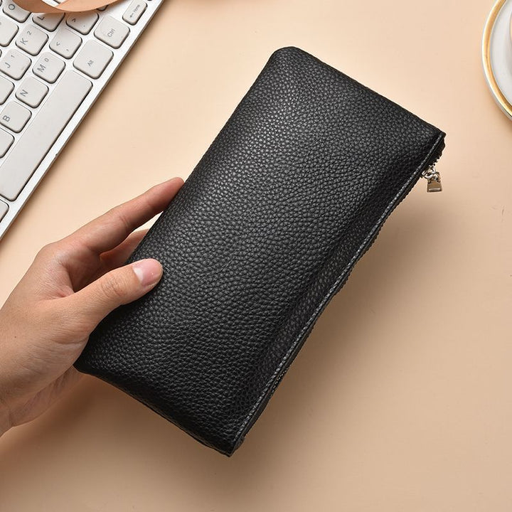 Premium Leather Zippered Pencil Case Kalsten