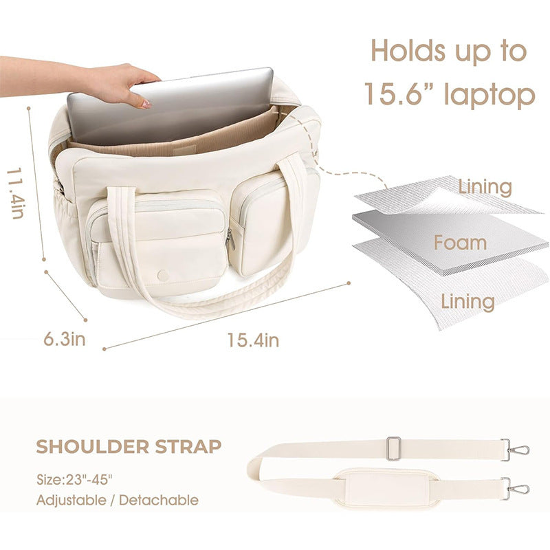 Multifunctional everyday bag with external compartments Kalsten