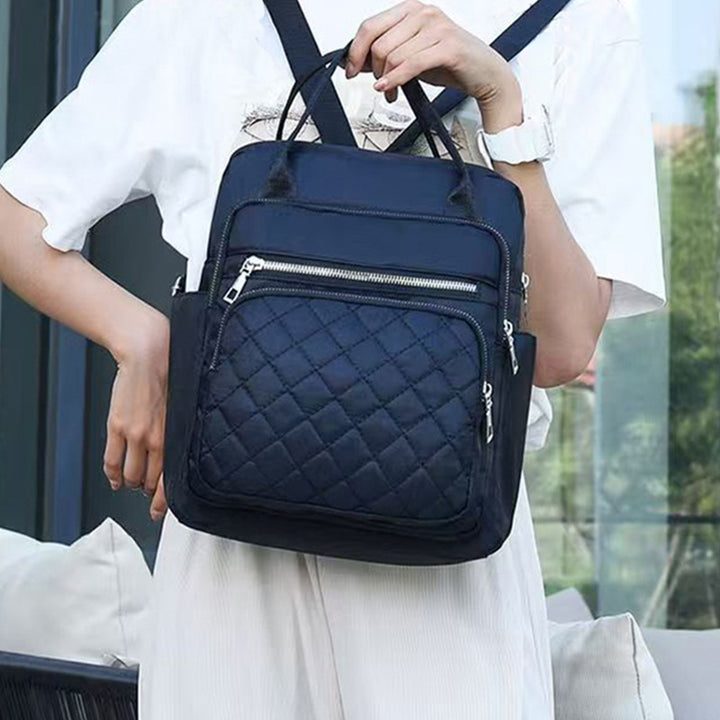 Quilted Multi-Compartment Backpack Kalsten