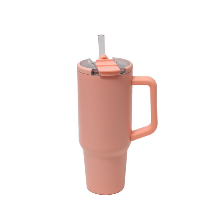 Women's insulated cup with handle and straw Kalsten