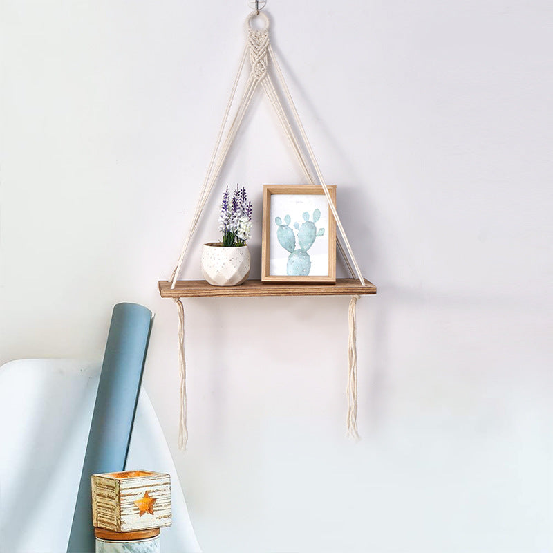 Hanging Decorative Wood Shelf