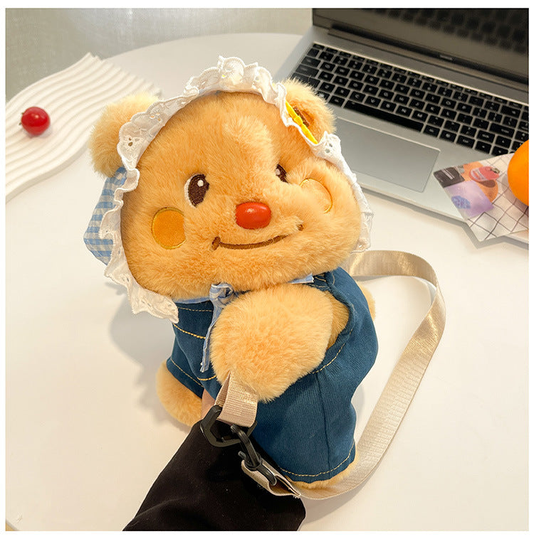 Plush Cartoon Bear Backpack