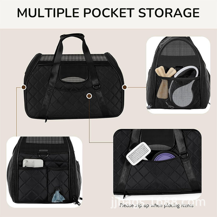 Closed pet transport bag with breathable mesh Kalsten