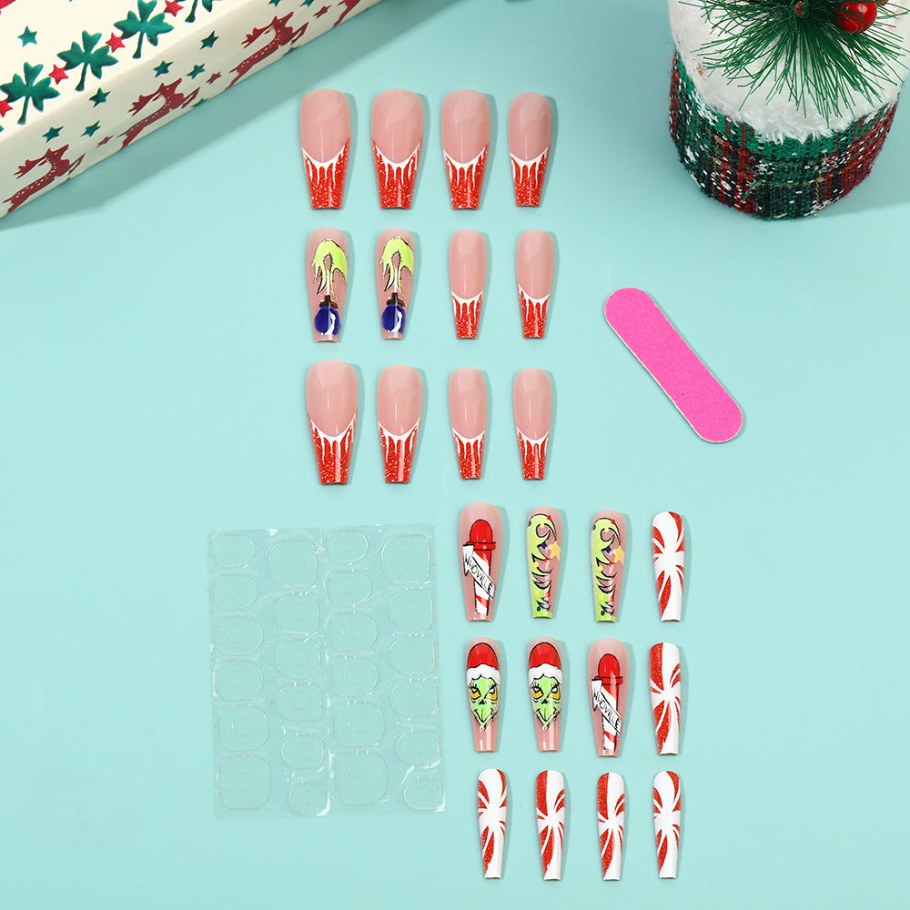 Creative Nail Art Set with Festive Christmas Motifs Kalsten