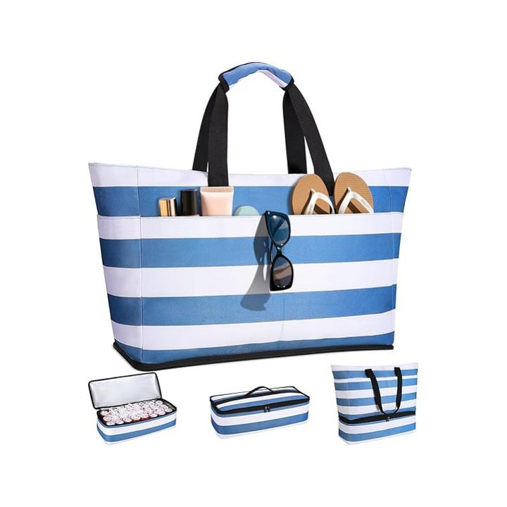 Beach bag with multiple compartments Kalsten