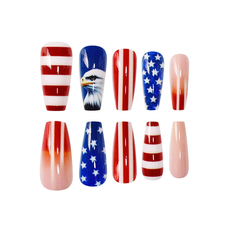 Patriotic Themed Press-On Nail Art Kalsten