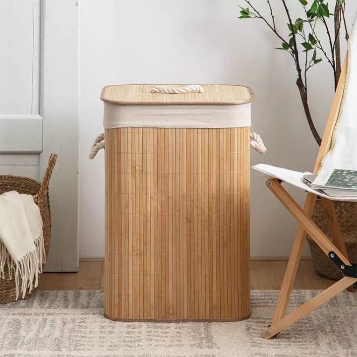 Storage basket with natural bamboo design Kalsten