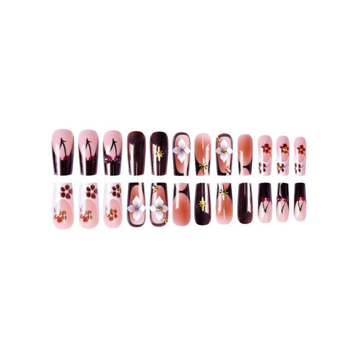Decorative Long Acrylic Nail Art Kalsten