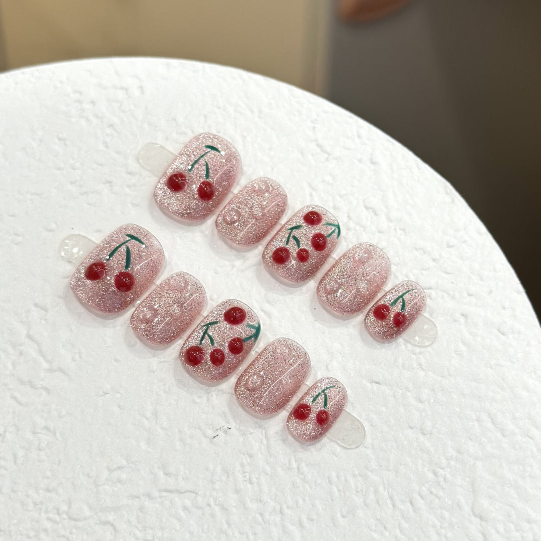 Cherry Blossom Press-On Nail Art Set