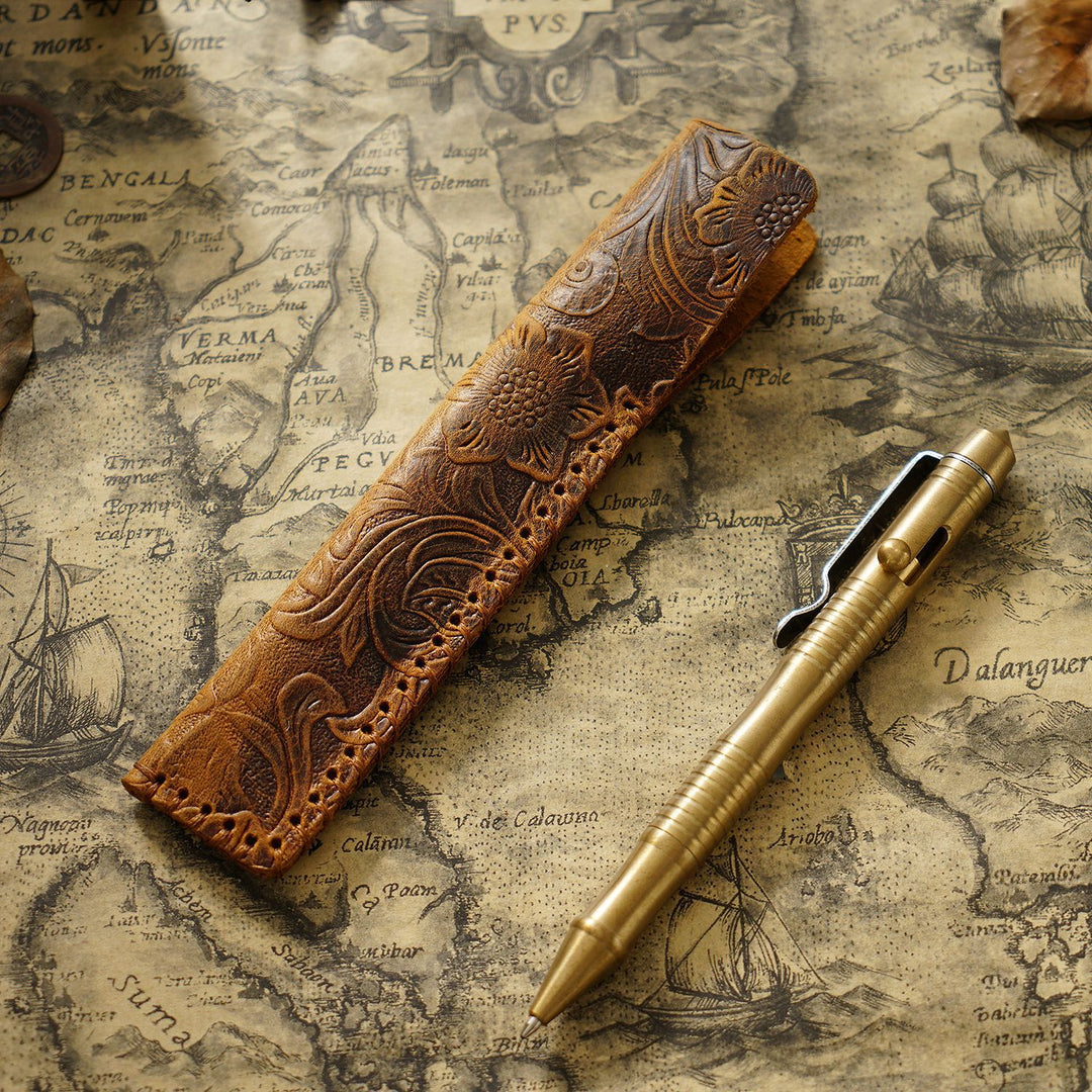 Handmade Leather Pen Case