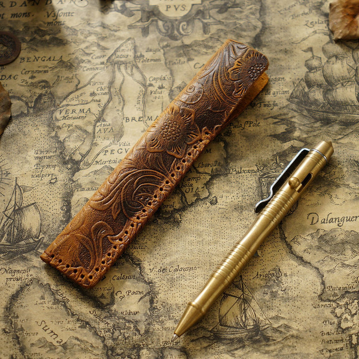 Handmade Leather Pen Case
