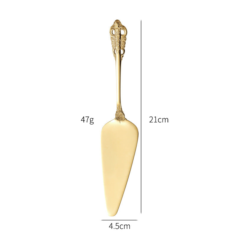 Elegant fish fork with artistic handle design Kalsten