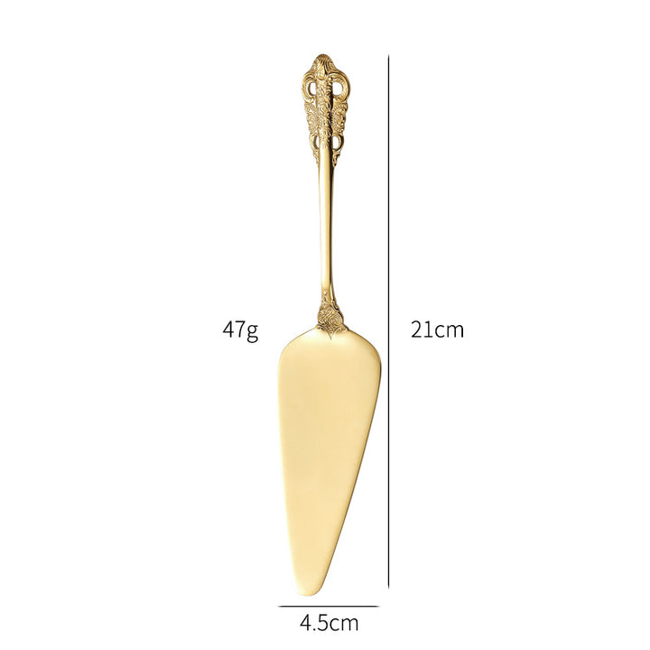 Elegant fish fork with artistic handle design Kalsten
