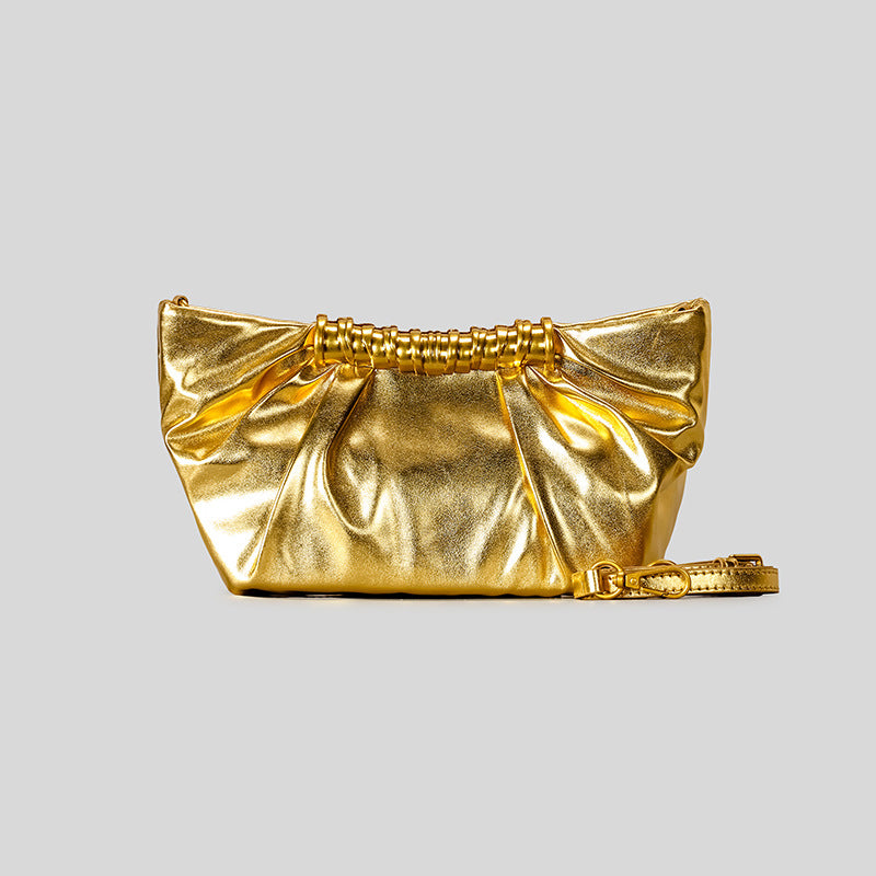 Elegant Leather Folded Clutch