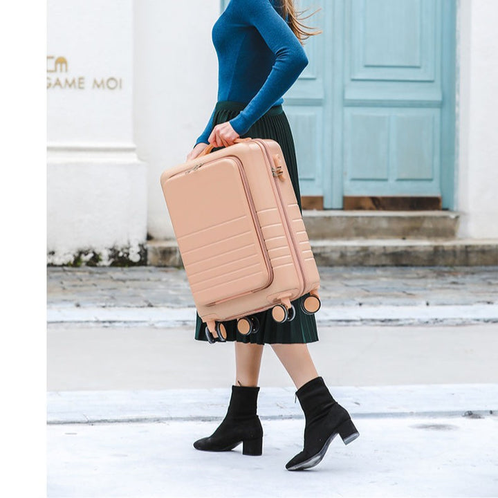 Women's Premium Hard-Shell Carry-On Suitcase Kalsten