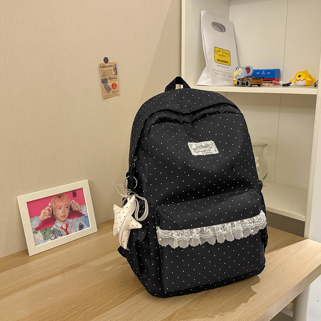 Cute Polka Dot Casual Backpack Kalsten