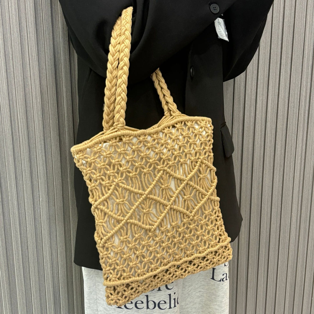 Hand-knotted macrame shopping bag Kalsten