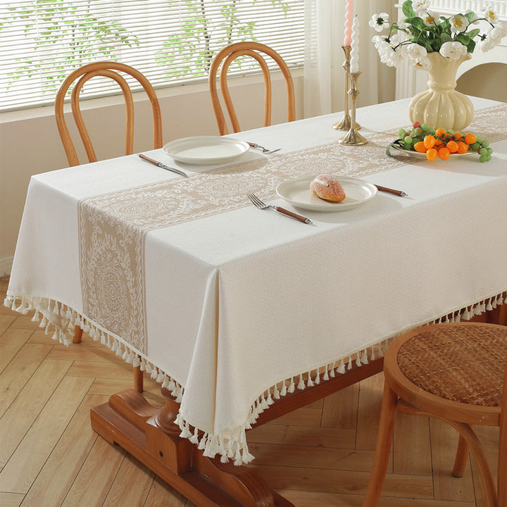 Decorative Fringe Tablecloth