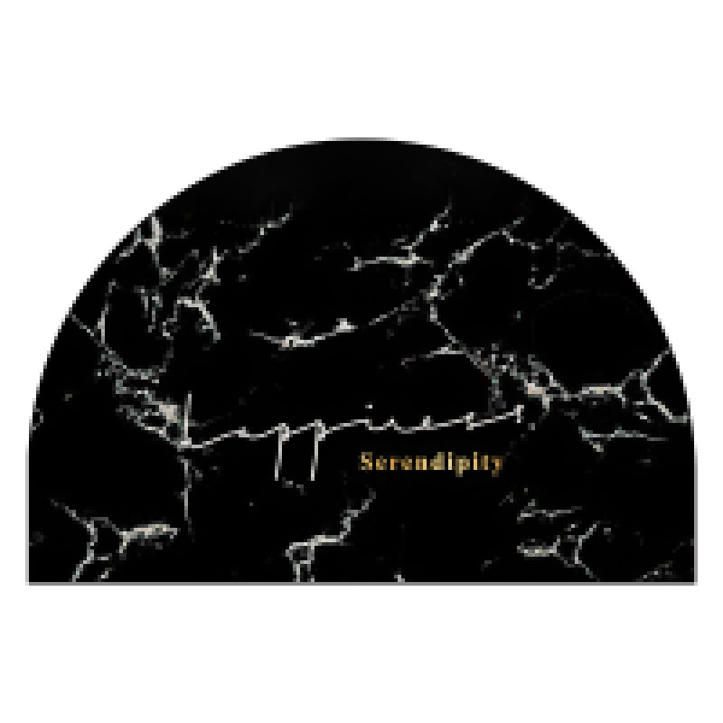 Round Floral Patterned Area Mat