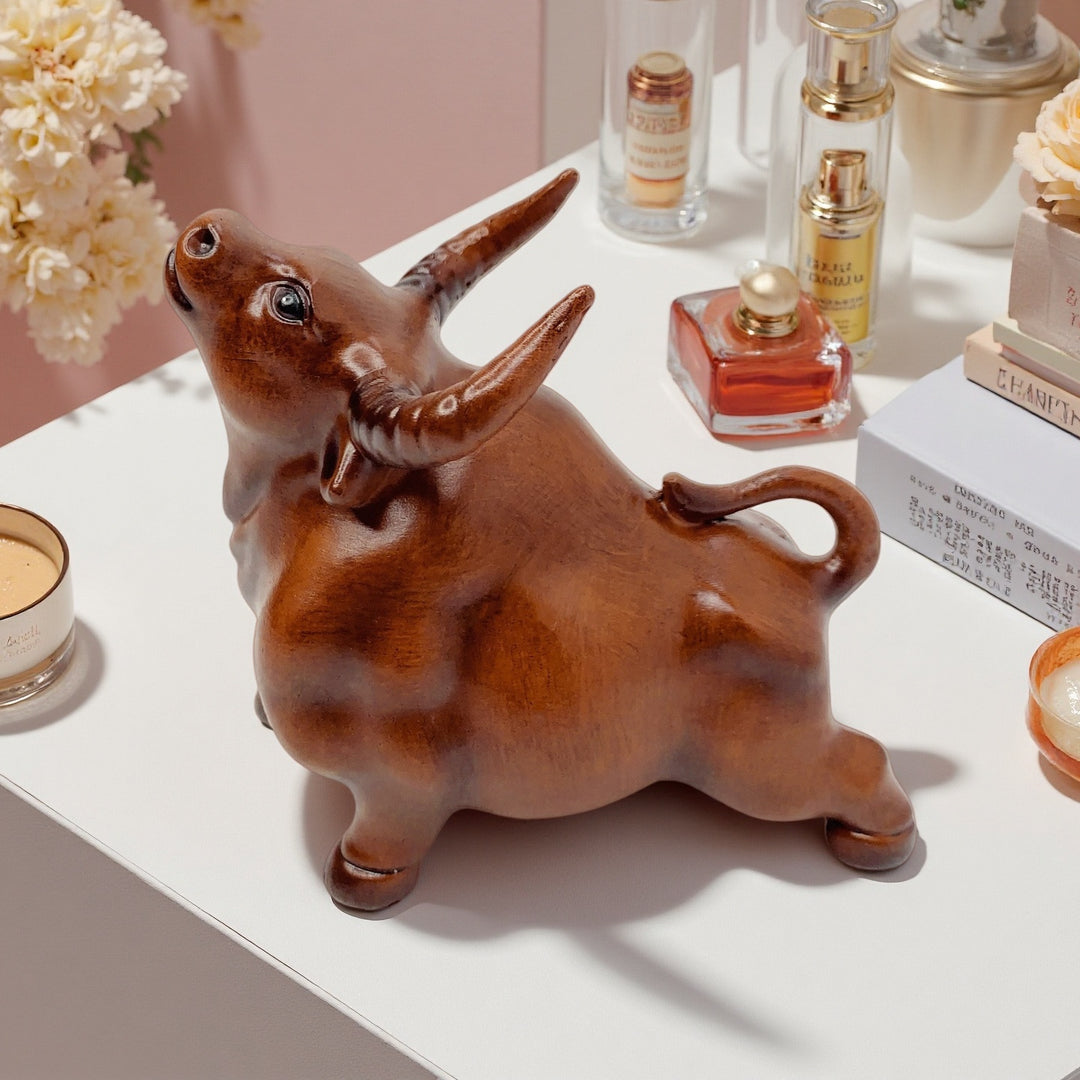 Decorative bull figure made of high-quality resin Kalsten