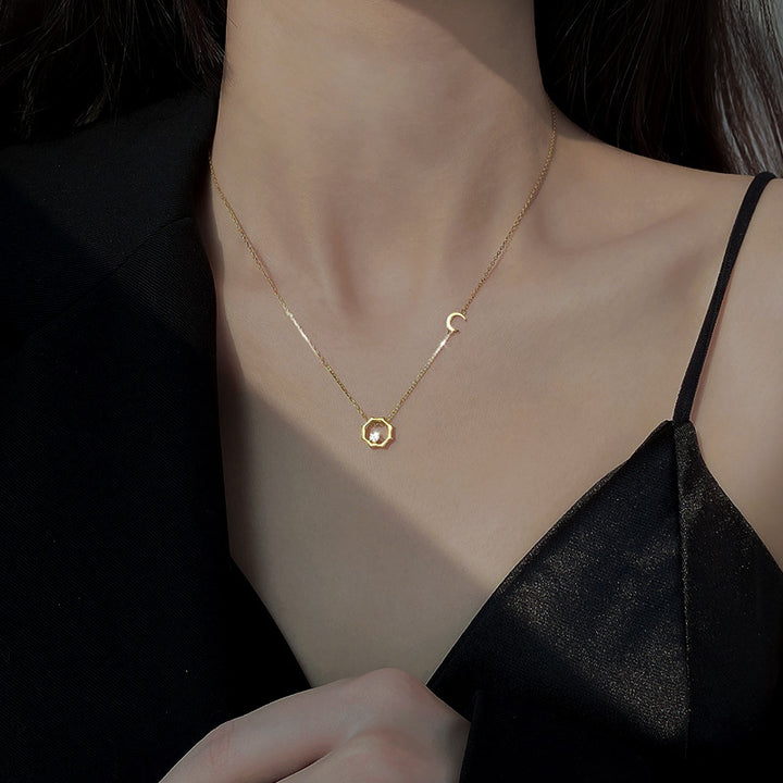 Elegant Geometric Pendant Necklace Kalsten