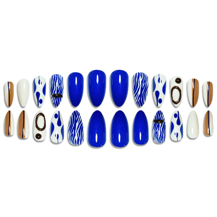 Artistic Decorative Press-On Nail Enhancements Kalsten
