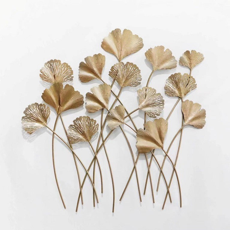 Elegant Leaf-Inspired Metal Wall Art Kalsten
