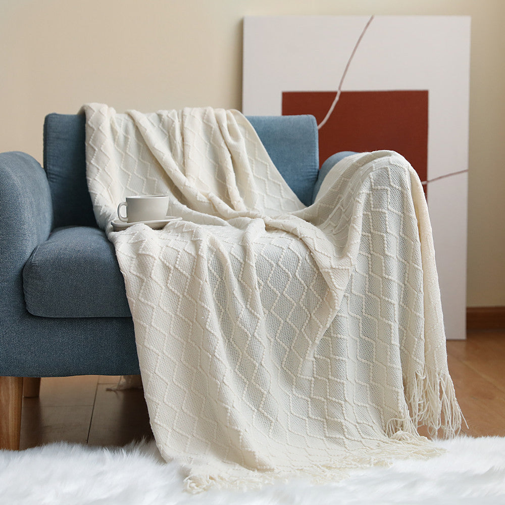 Cozy Knit Throw Blanket Kalsten