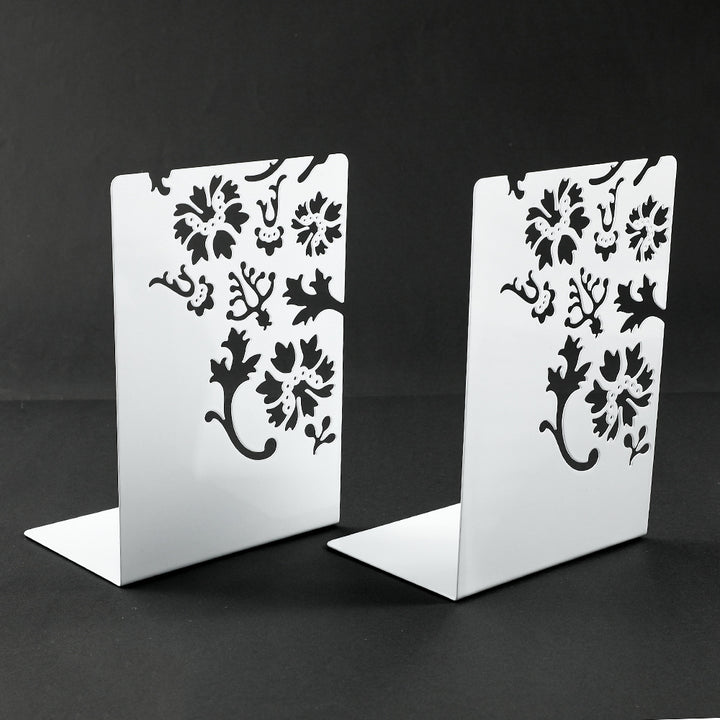 Decorative Flower-Inspired Bookends