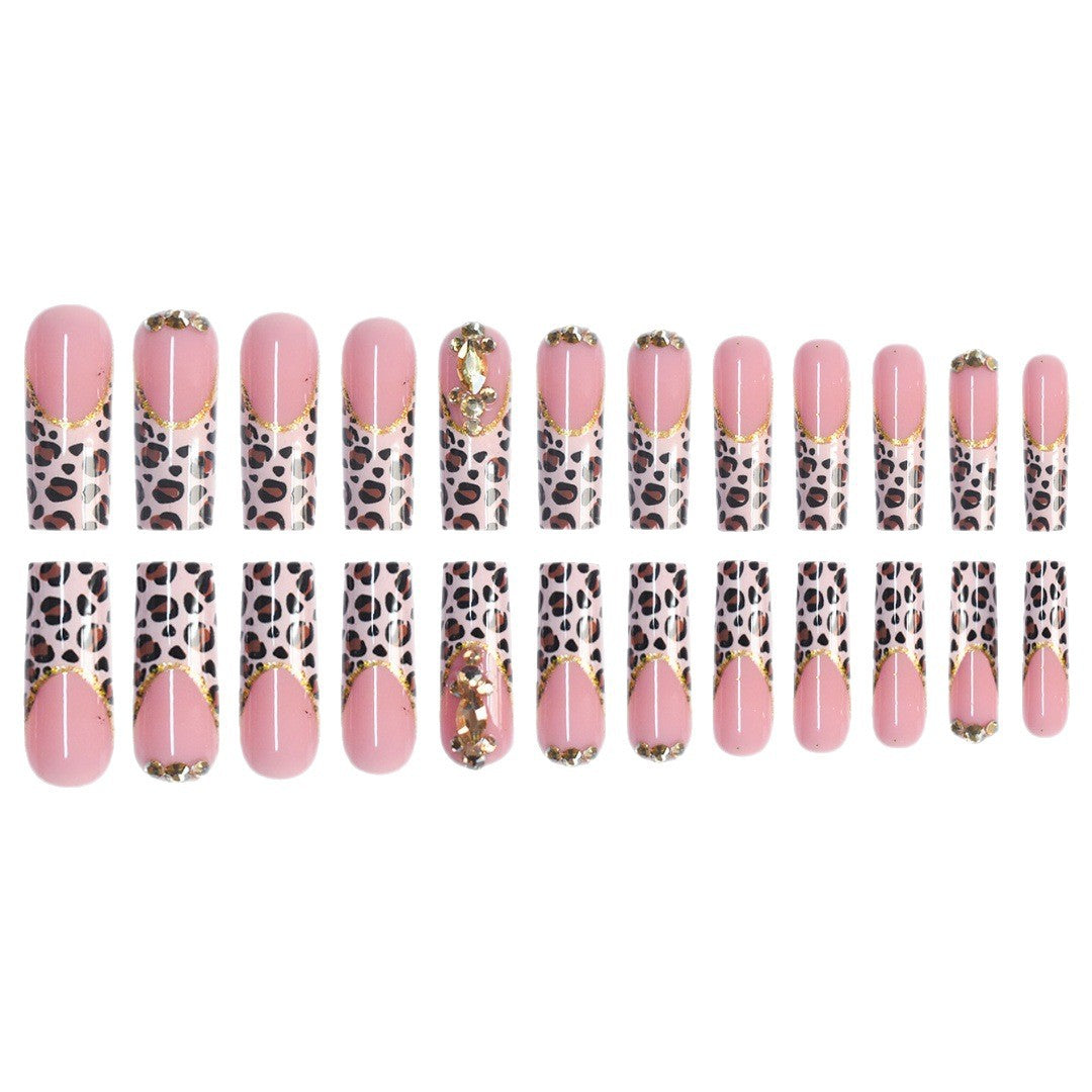 Artistic Leopard Print Press-On Nail Design Kalsten