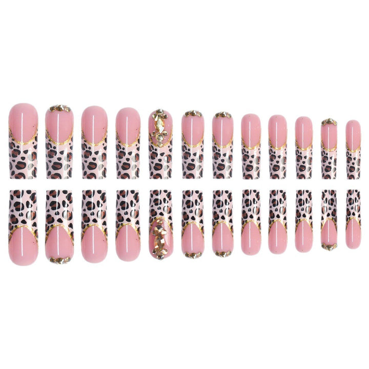 Artistic Leopard Print Press-On Nail Design Kalsten